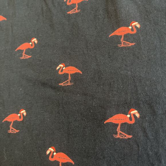 Denim & Flower By Ricky Singh T-shirt Holiday Flamingo Men Size L Santacore - Picture 3 of 9